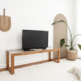 Hanah Home Soporte de TV Via - Wooden
